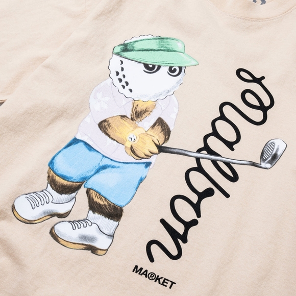 Market Studios Golfing Bear T-shirt - Picture 3 of 4